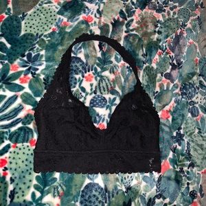 Aerie softest lace halter bralette